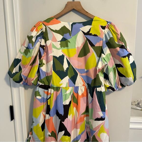 NWT Tuckernuck Crosby by Mollie Burch Green Pink Printed Maxi Dress Small - Picture 8 of 14